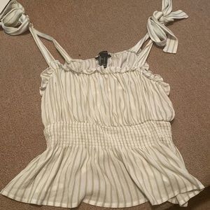 Green and White Spring Top